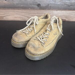 Dr. Martens Men's Shoes Brown Tan Lace-up 9A53 Chunky Sole Ankle US M 10 L 11